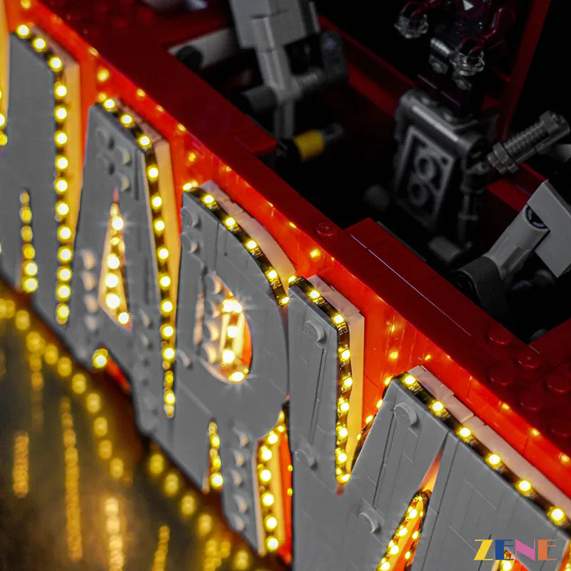 zene bricks Light Kit for LEGO Marvel Logo & Minifigures #76313