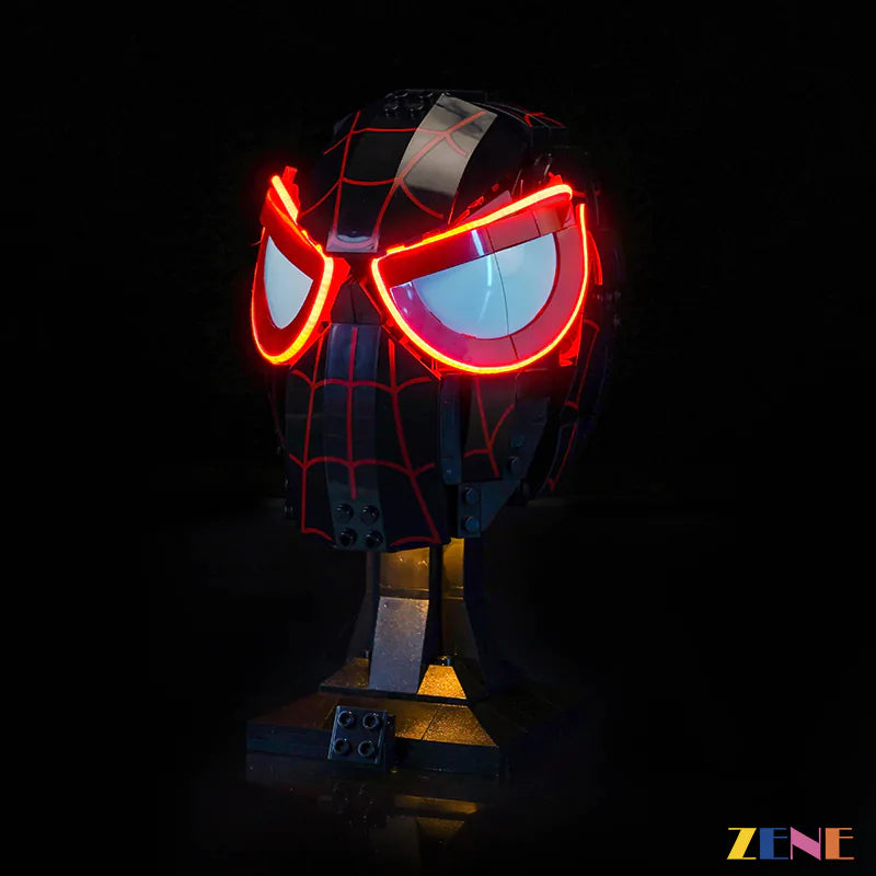zene bricks Light Kit for LEGO Miles Morales Mask #76329
