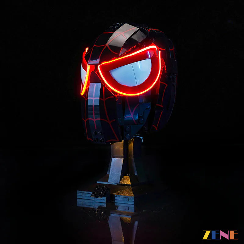 zene bricks Light Kit for LEGO Miles Morales Mask #76329