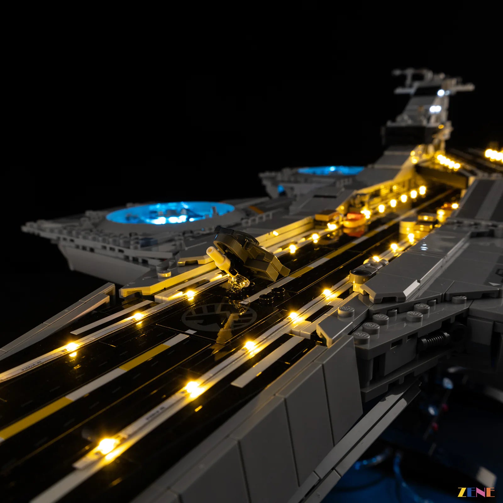 SHIELD Helicarrier engine deck lighting - ZENE Bricks Light Kit for LEGO® Marvel SHIELD Helicarrier #76354