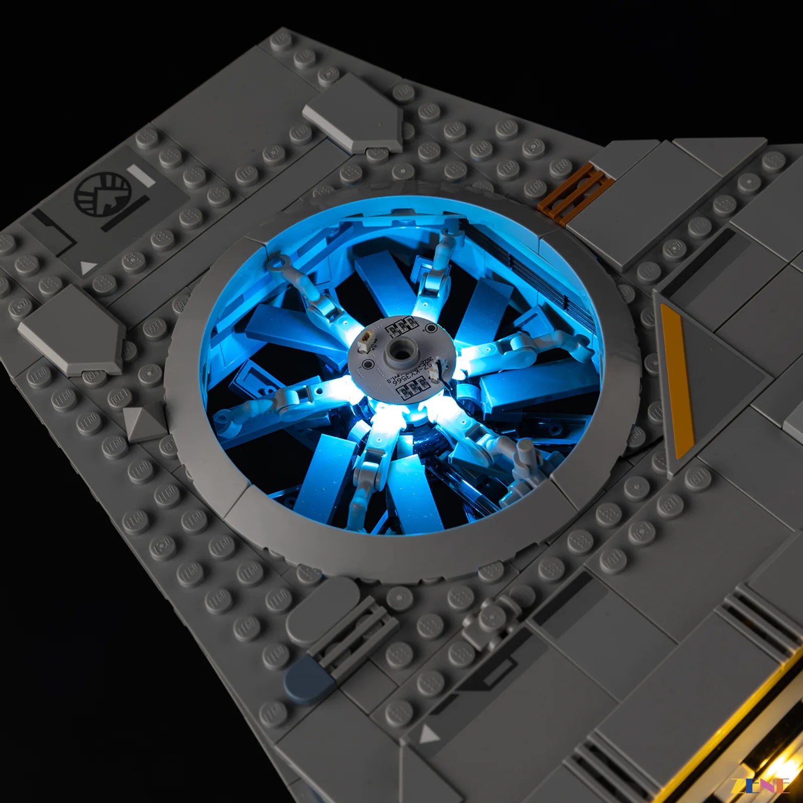 SHIELD Helicarrier engine deck lighting - ZENE Bricks Light Kit for LEGO® Marvel SHIELD Helicarrier #76354