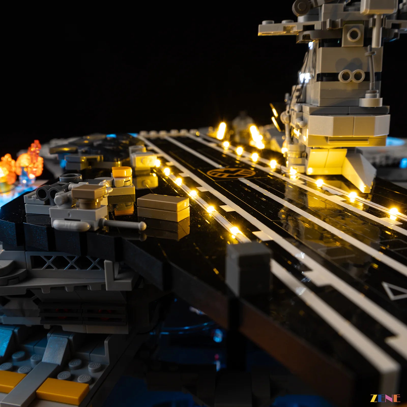 SHIELD Helicarrier engine deck lighting - ZENE Bricks Light Kit for LEGO® Marvel SHIELD Helicarrier #76354