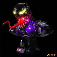Venom bust sinister symbiote eye glow - ZENE Bricks Light Kit for LEGO® Venom Bust #76356