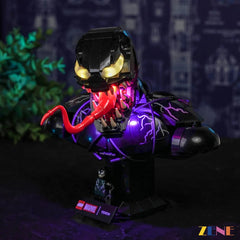 Venom bust sinister symbiote eye glow - ZENE Bricks Light Kit for LEGO® Venom Bust #76356