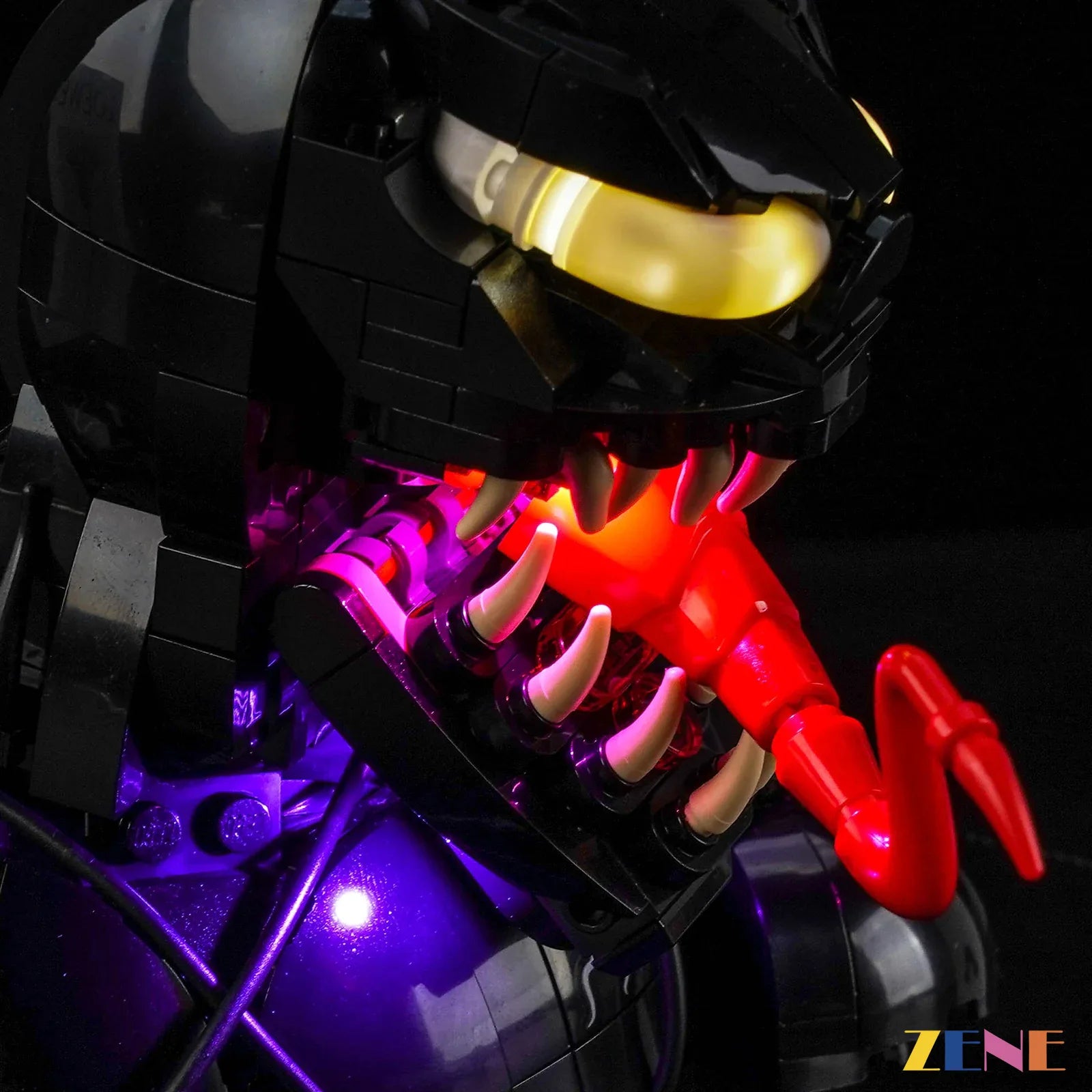 Venom bust sinister symbiote eye glow - ZENE Bricks Light Kit for LEGO® Venom Bust #76356