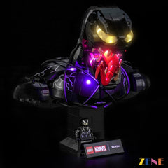 Venom bust sinister symbiote eye glow - ZENE Bricks Light Kit for LEGO® Venom Bust #76356