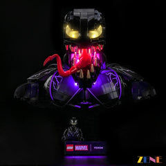 Venom bust sinister symbiote eye glow - ZENE Bricks Light Kit for LEGO® Venom Bust #76356