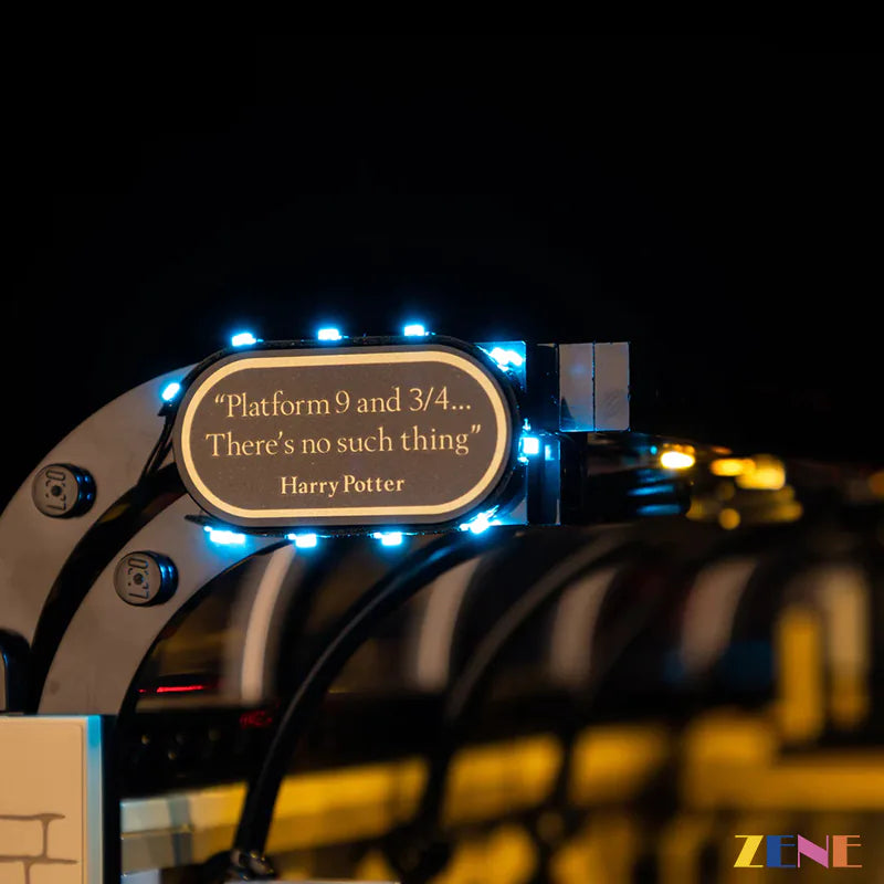 zene bricks Light Kit for LEGO #76450 Hogwarts Express Book Nook