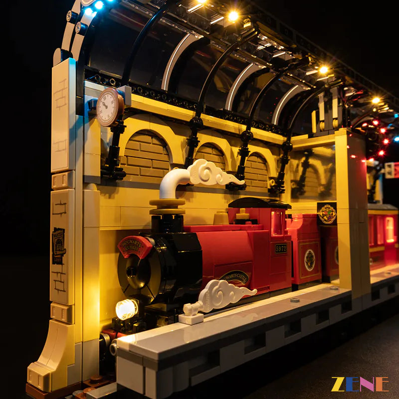 zene bricks Light Kit for LEGO #76450 Hogwarts Express Book Nook