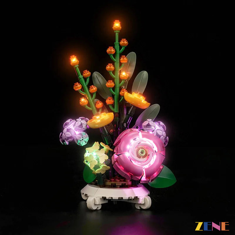 zene bricks Light Kit for LEGO Mixed Flowerpot #40762
