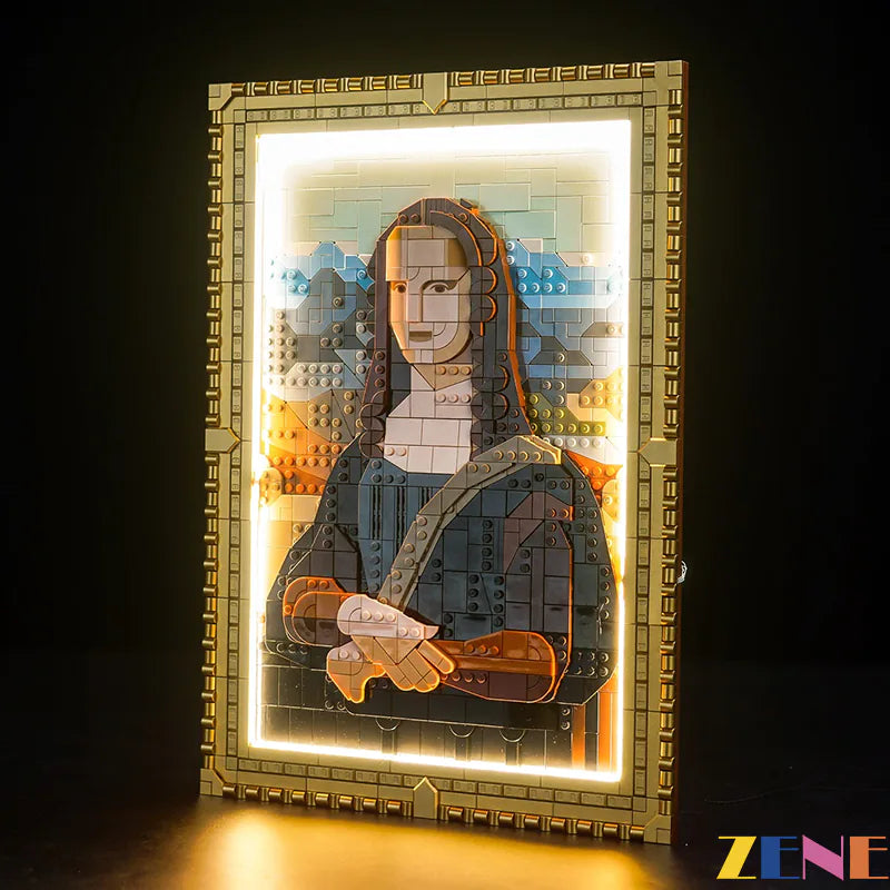 zene bricks Light Kit for LEGO Mona Lisa Art #31213