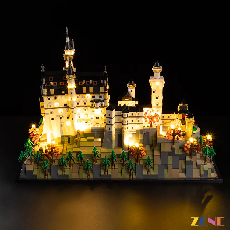 zene bricks LEGO Neuschwanstein Castle Light Kit for #21063