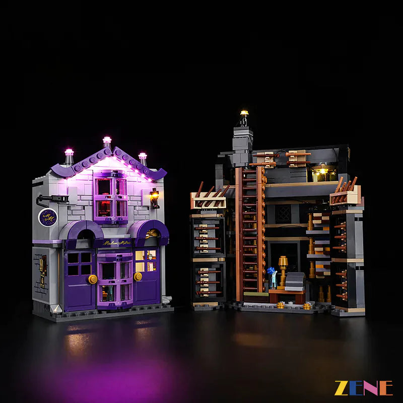 zene bricks Light Kit for LEGO Ollivanders Madam Malkin's Robes #76439