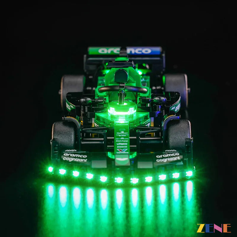 zene bricks Light Kit for LEGO Aston Martin Aramco F1 AMR24 Race Car 77245