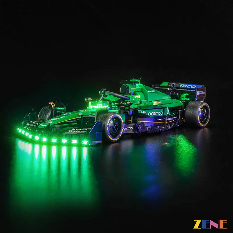 zene bricks Light Kit for LEGO Aston Martin Aramco F1 AMR24 Race Car 77245