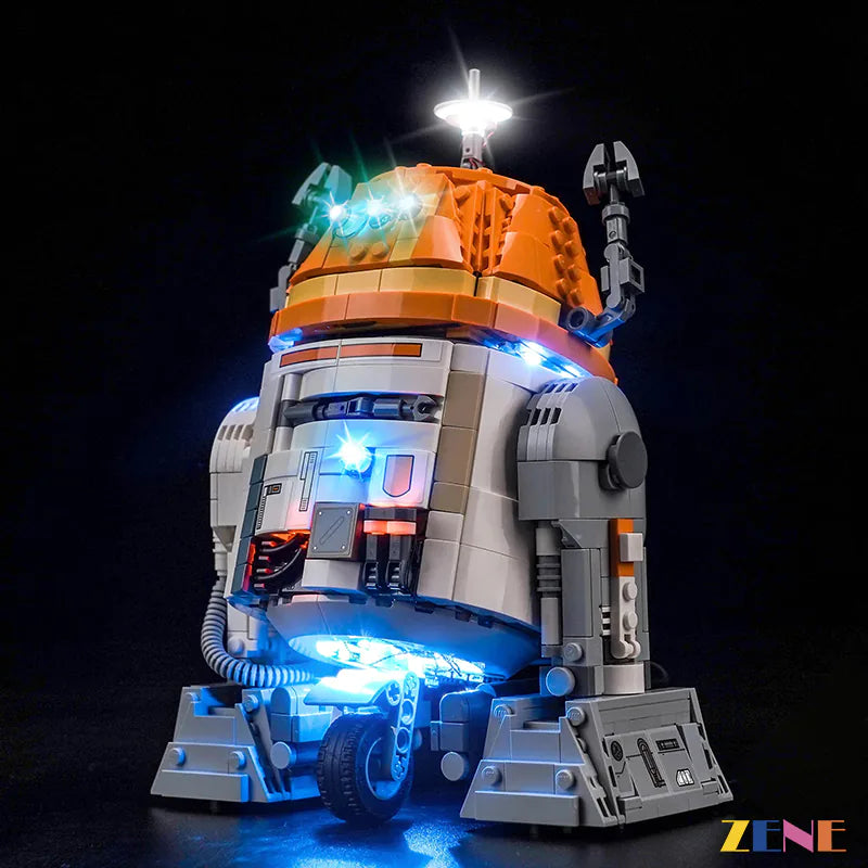 zene bricks Light Kit for LEGO Chopper (C1-10P) Astromech Droid #75416