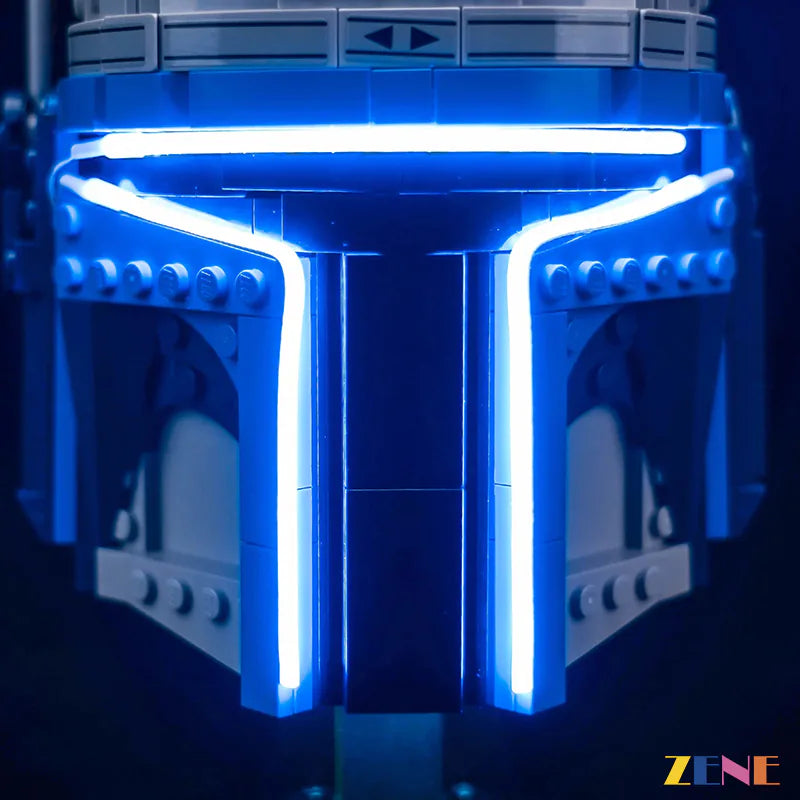 zene bricks Light Kit for LEGO Jango Fett Helmet #75408