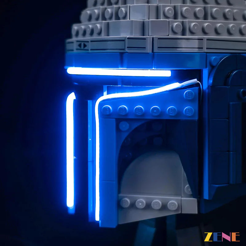 zene bricks Light Kit for LEGO Jango Fett Helmet #75408