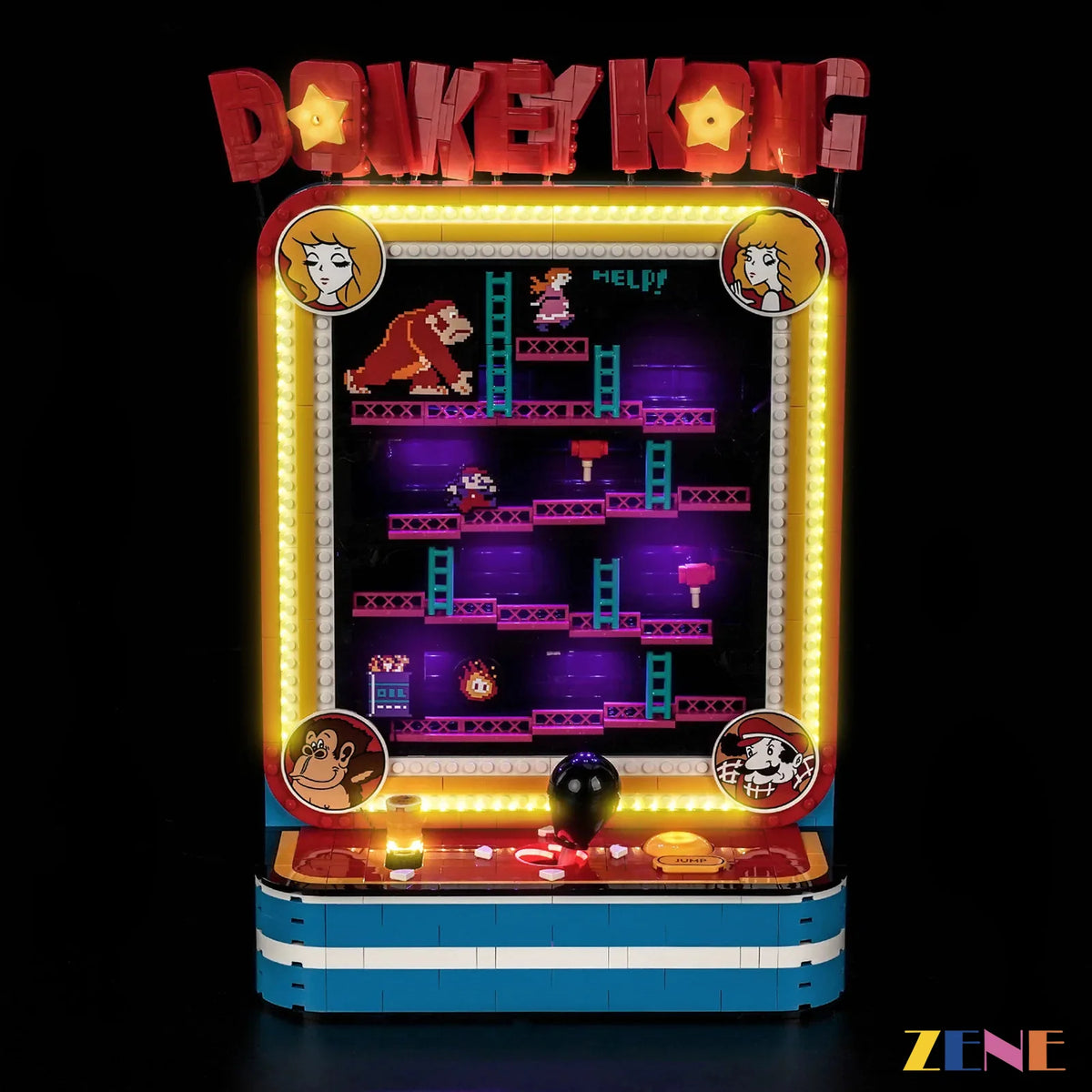 ZENE Bricks Light Kit for LEGO Donkey Kong Arcade #72051