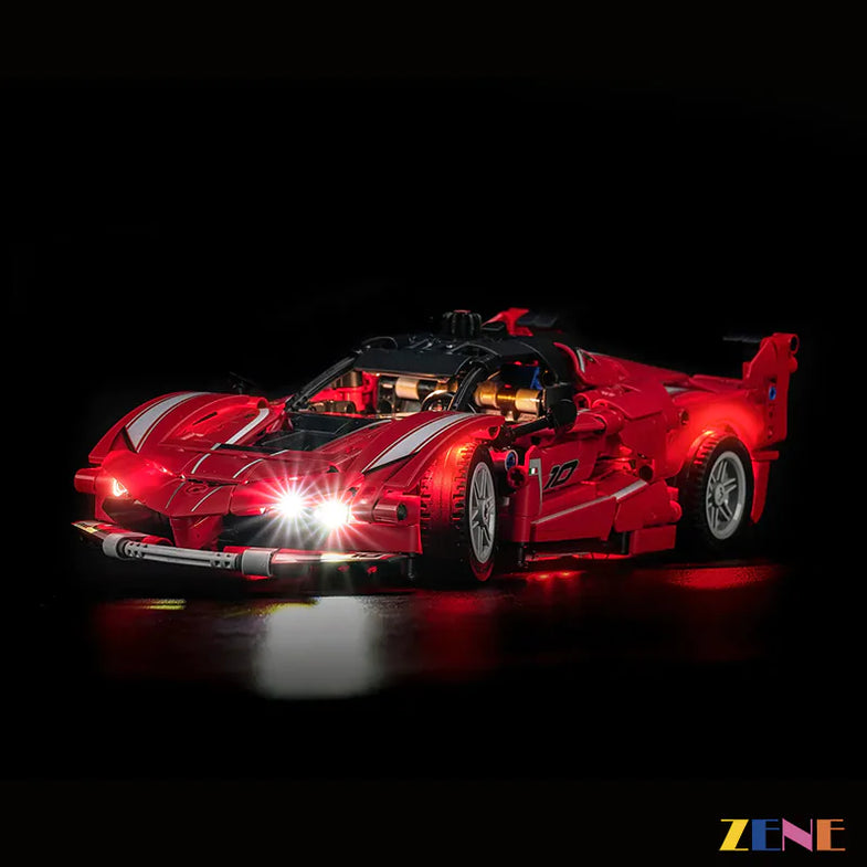 【未使用品】Ferrari ︎プロジェクションクロック レッド Briksmax 2.0 Light Kit For Ferrari FXX K #42212 | Lightailing