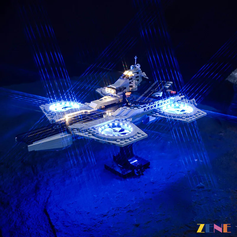 zene bricks Light Kit for LEGO The Avengers Helicarrier #76295