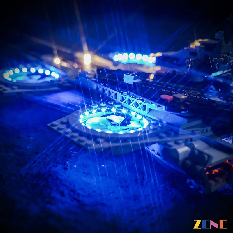 zene bricks Light Kit for LEGO The Avengers Helicarrier #76295