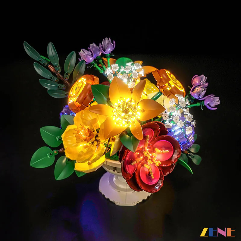 zene bricks Light Kit for LEGO Botanical Flower Arrangement #10345