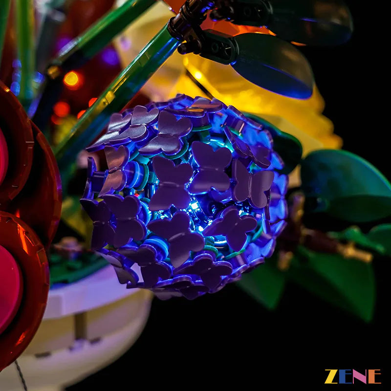 zene bricks Light Kit for LEGO Botanical Flower Arrangement #10345