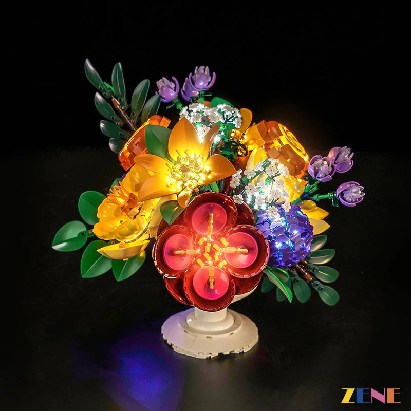 zene bricks Light Kit for LEGO Botanical Flower Arrangement #10345
