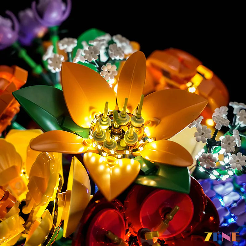 zene bricks Light Kit for LEGO Botanical Flower Arrangement #10345