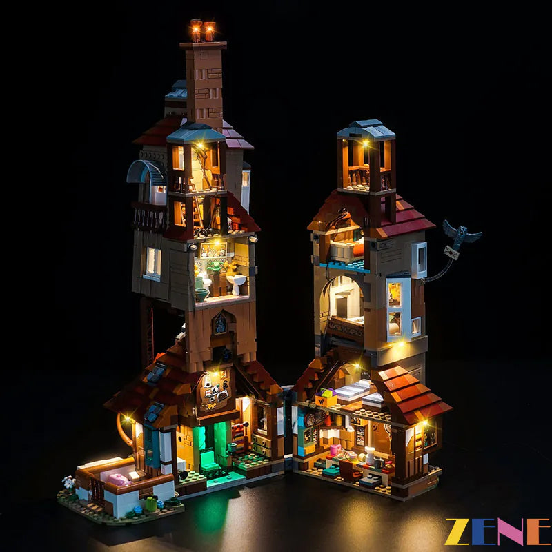 zene bricks Light Kit for LEGO The Burrow Harry Potter #76437