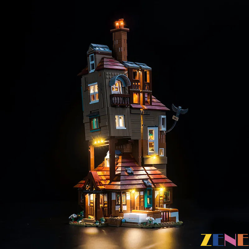 zene bricks Light Kit for LEGO The Burrow Harry Potter #76437