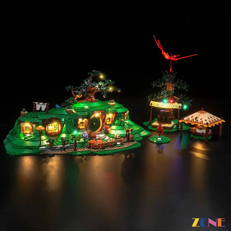 zene bricks Light Kit for LEGO The Shire: The Lord of the Rings #10354