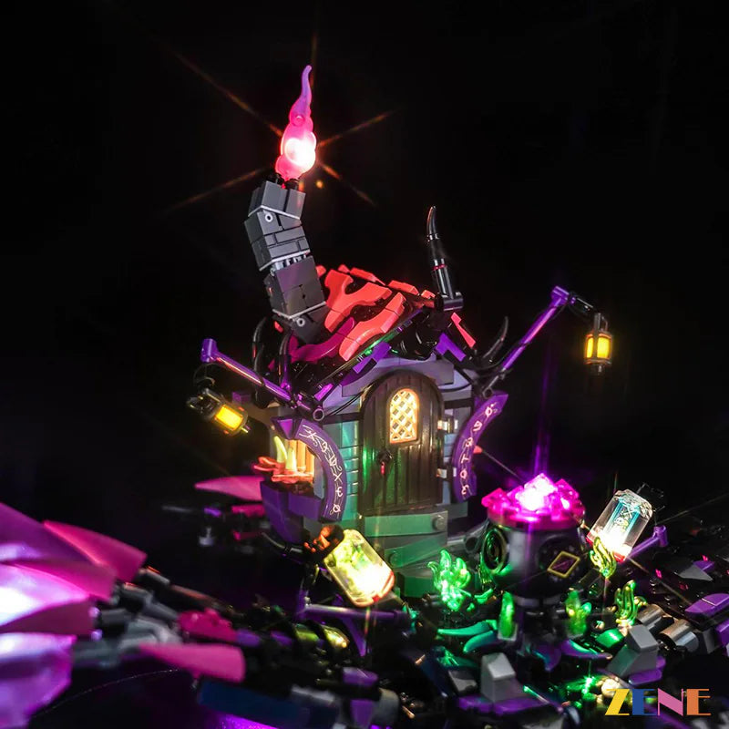 zene bricks Light Kit for LEGO The Never Witch's Midnight Raven #71478