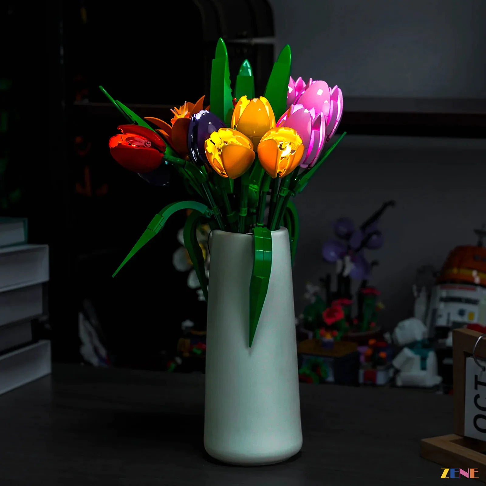 zene bricks LEGO Tulip Bouquet Light Kit for #11501