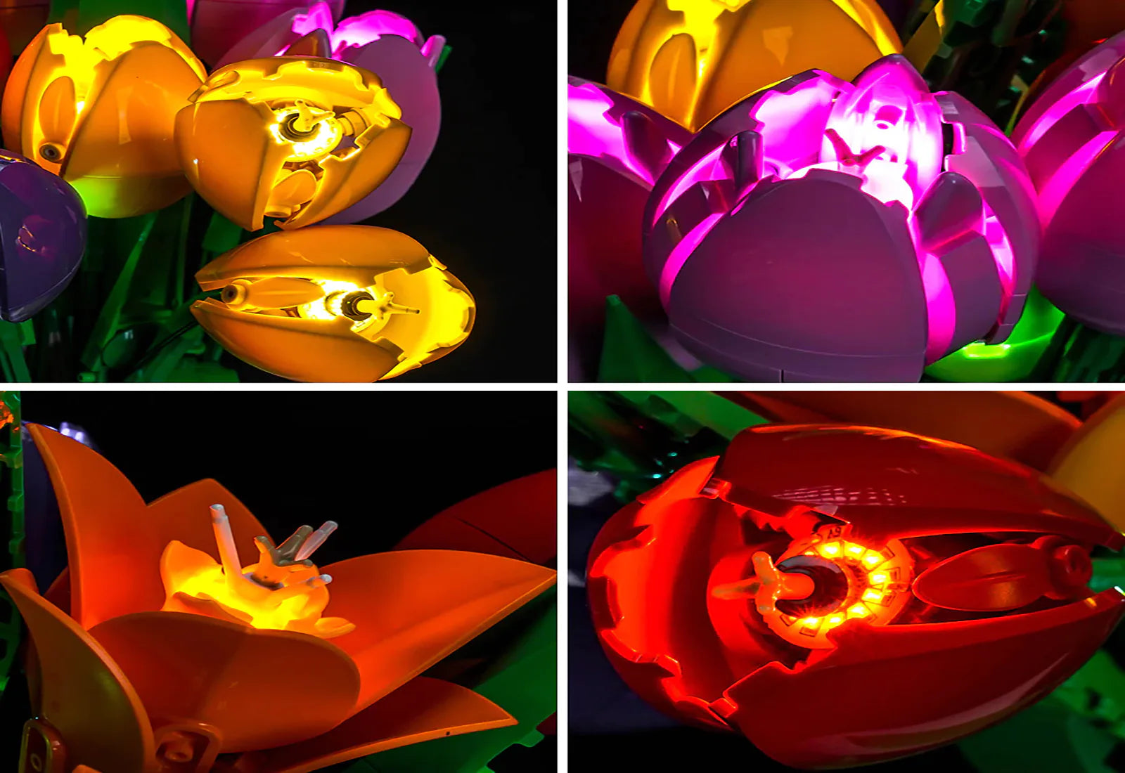 zene bricks LEGO Tulip Bouquet Light Kit for #11501