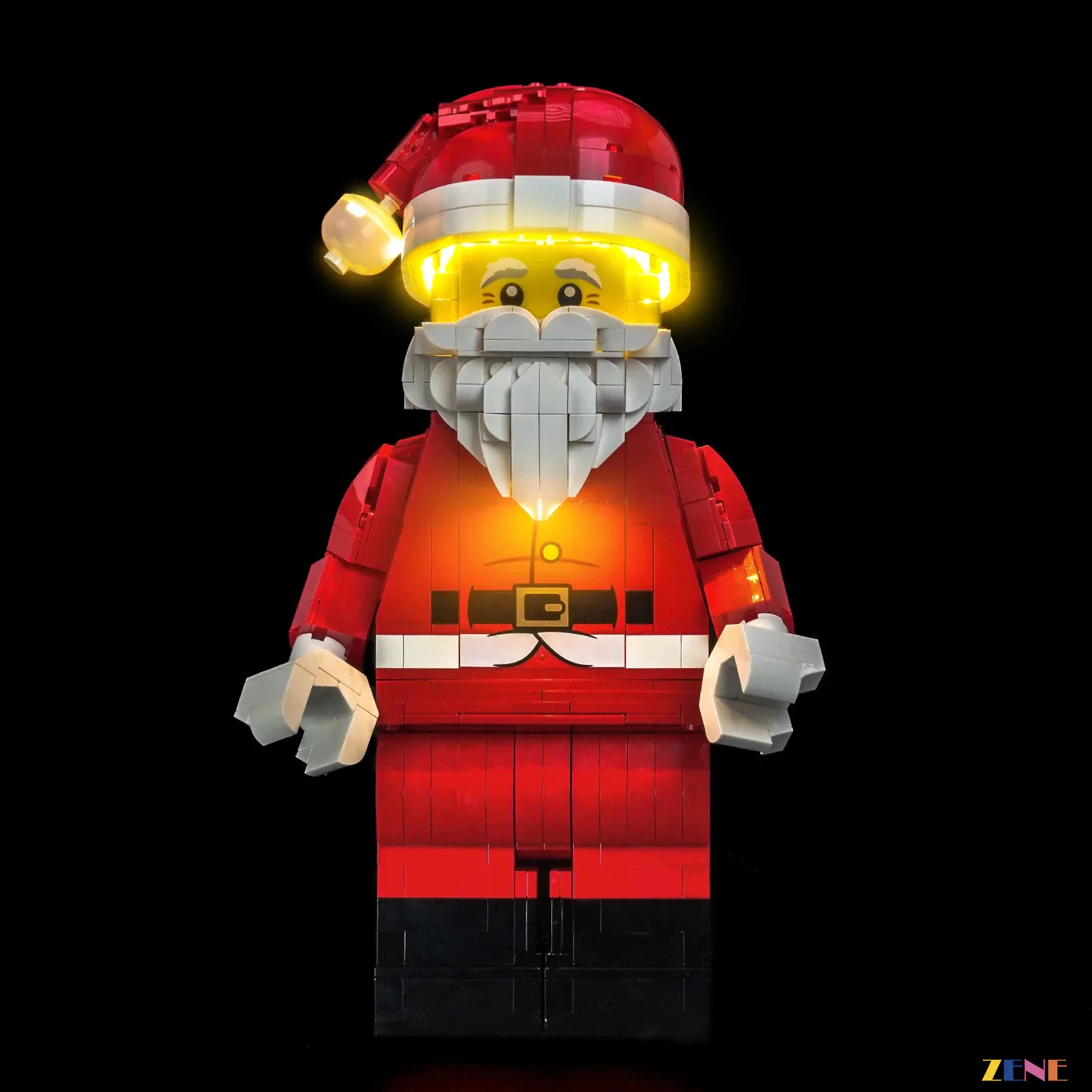 zene bricks LEGO Up-Scaled Santa Minifigure Light Kit for #40820