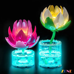 transparent vase blue LED strip - ZENE Bricks Light Kit for LEGO® Water Lilies #11511