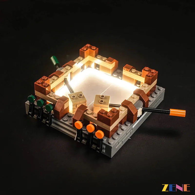 zene bricks Light Kit for LEGO Woodland Mansion Fighting Ring #21272