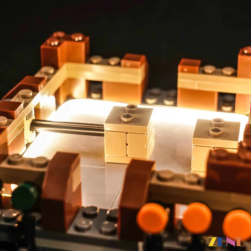 zene bricks Light Kit for LEGO Woodland Mansion Fighting Ring #21272