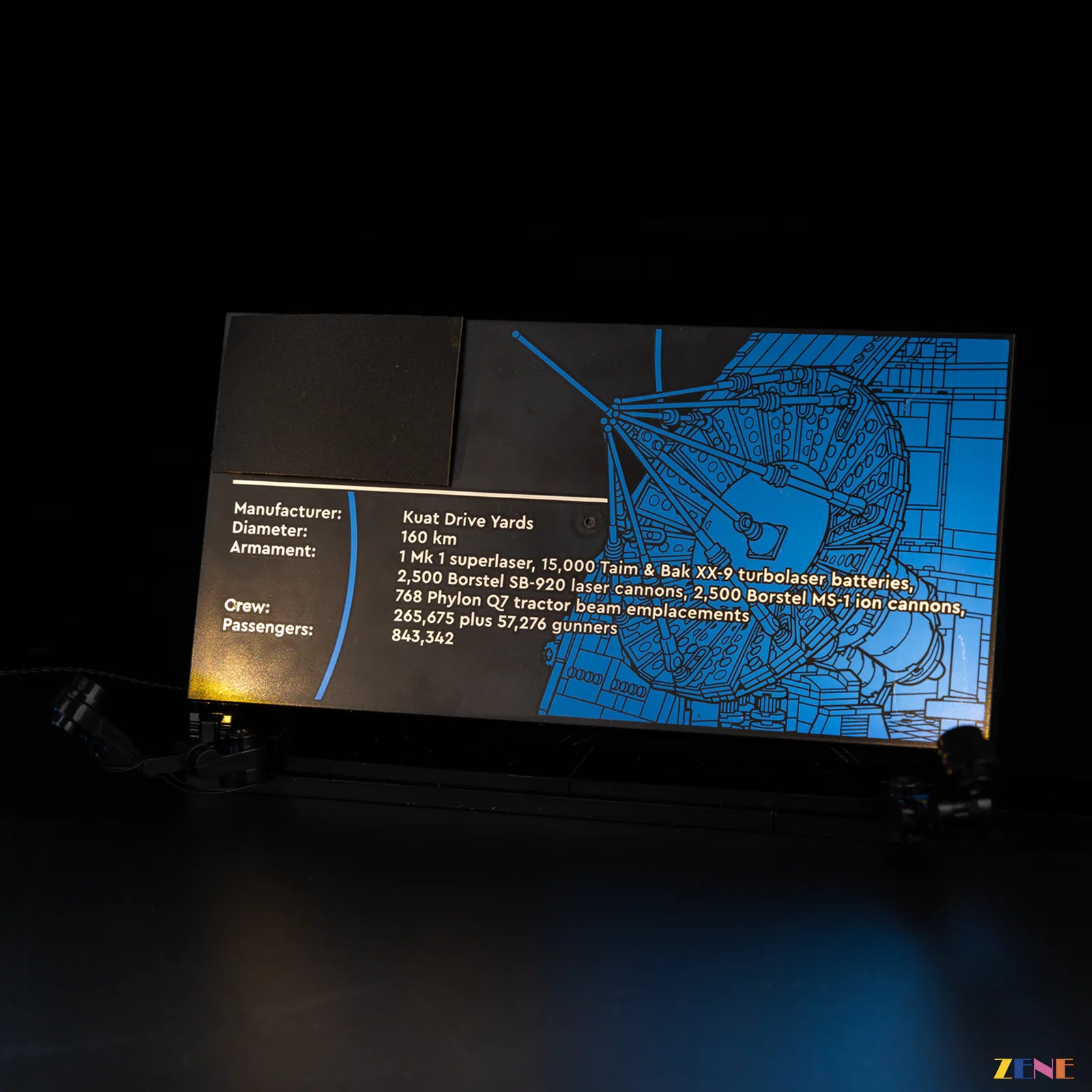 zene bricks LEGO Death Star Light Kit for #75419 (Ver.2)