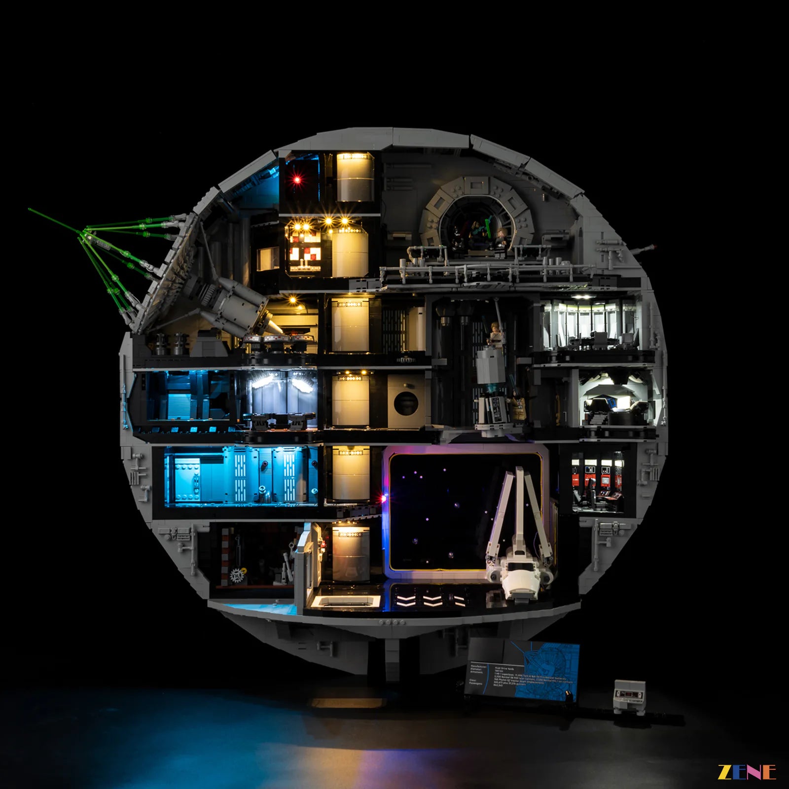zene bricks LEGO Death Star Light Kit for #75419 (Ver.2)