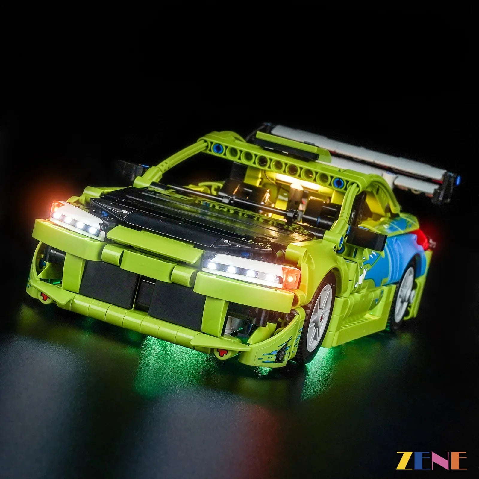 red rear lamp display effect - ZENE Bricks Light Kit for LEGO® Mitsubishi Eclipse Car Fast and Furious #42229