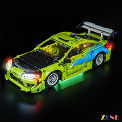 amber corner light garage scene - ZENE Bricks Light Kit for LEGO® Mitsubishi Eclipse Car Fast and Furious #42229