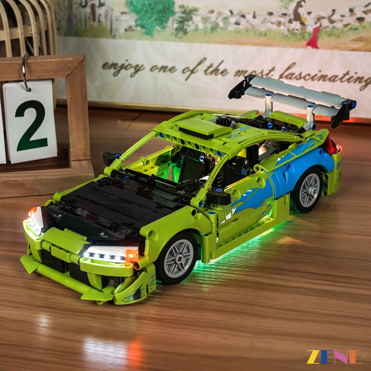 lime tuner car headlight glow - ZENE Bricks Light Kit for LEGO® Mitsubishi Eclipse Car Fast and Furious #42229