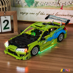 lime tuner car headlight glow - ZENE Bricks Light Kit for LEGO® Mitsubishi Eclipse Car Fast and Furious #42229