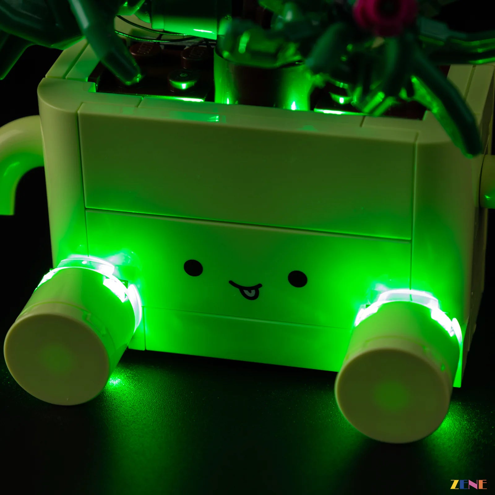 hidden micro wiring plant detail - ZENE Bricks Light Kit for LEGO® Rocking Plants #11506 Ver.2