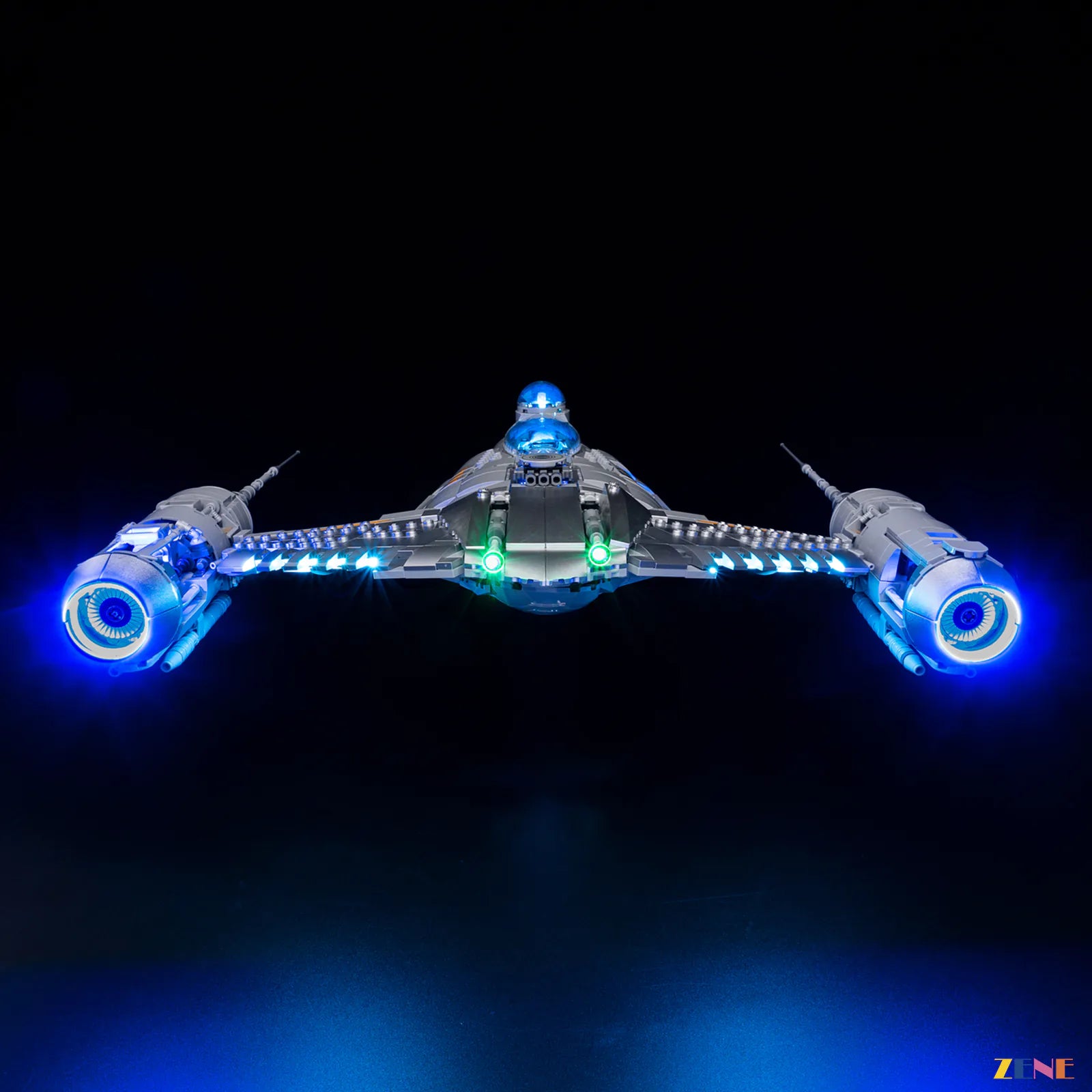 side wing edge light detail - ZENE Bricks Light Kit for LEGO® The Mandalorian's N-1 Starfighter #75442 Ver.2