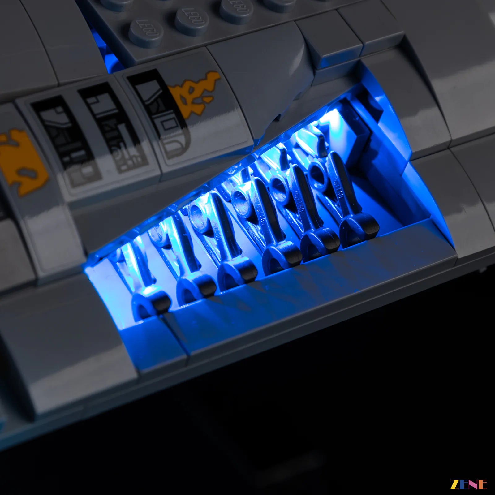 display stand starfighter night scene - ZENE Bricks Light Kit for LEGO® The Mandalorian's N-1 Starfighter #75442 Ver.2