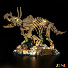 ZENE Bricks Light Kit for LEGO Dinosaur Fossils Triceratops #77985